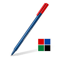 Ручка шариковая STAEDTLER triplus ball 437, цвет красный, корпус синий, 0.5мм