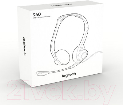 Наушники-гарнитура Logitech PC Headset 960 USB - фото 9 - id-p217748054