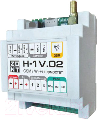 Контроллер отопительный Zont H-1V.02 DIN / ML05454 - фото 1 - id-p217749552