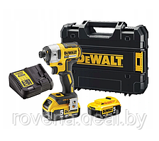 Винтоверт DeWALT DCF887P2  + DCB115 + 2x 5ah DCB184 аккумуляторный импульсный бесщеточный + кейс