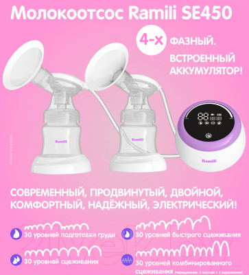 Молокоотсос электрический Ramili Четырехфазный / SE450 - фото 4 - id-p217753081