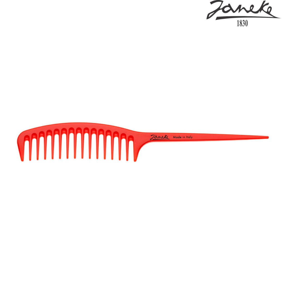 Гребень Janeke Fashion Supercomb Розовый теплый неон