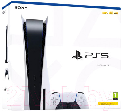 Игровая приставка Sony PlayStation 5 с дисководом UltraHD Blu-ray / CFI-1208A - фото 1 - id-p217759846
