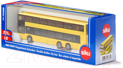 Автобус игрушечный Siku MAN городской двухэтажный / 1884 - фото 2 - id-p217763678
