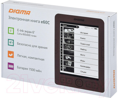 Электронная книга Digma E60C - фото 7 - id-p217766029