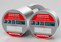 Rockwool Лента клейкая алюминиевая армированная ЛАС А 100мм, 50 пог м в рулоне. Огнезащита.