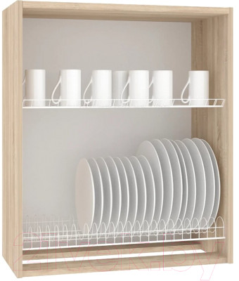 Шкаф навесной для кухни Кортекс-мебель Корнелия Ретро ВШ60с - фото 3 - id-p217758319