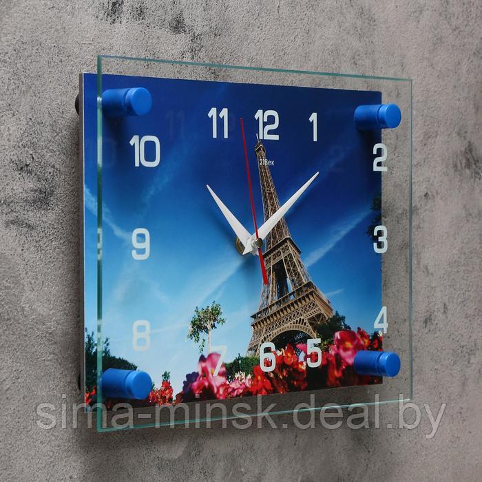 Часы-картина настенные, серия: Город, "Эйфелева башня", 20х26 см - фото 2 - id-p217772188