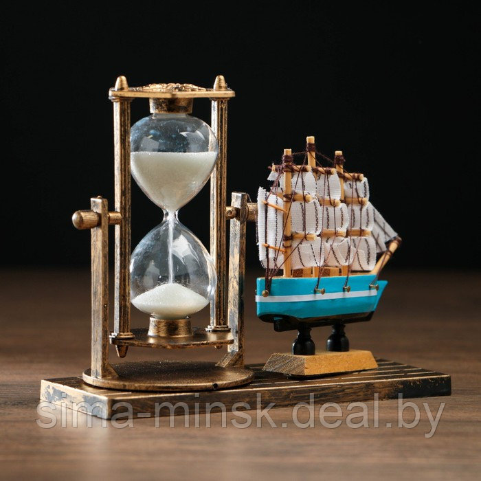 Песочные часы "Фрегат", сувенирные, 15.5 х 6.5 х 12.5 см, микс - фото 5 - id-p217772198