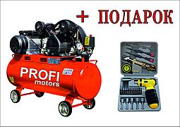 Компрессор PROFI MOTORS 80-2 BELT PRO