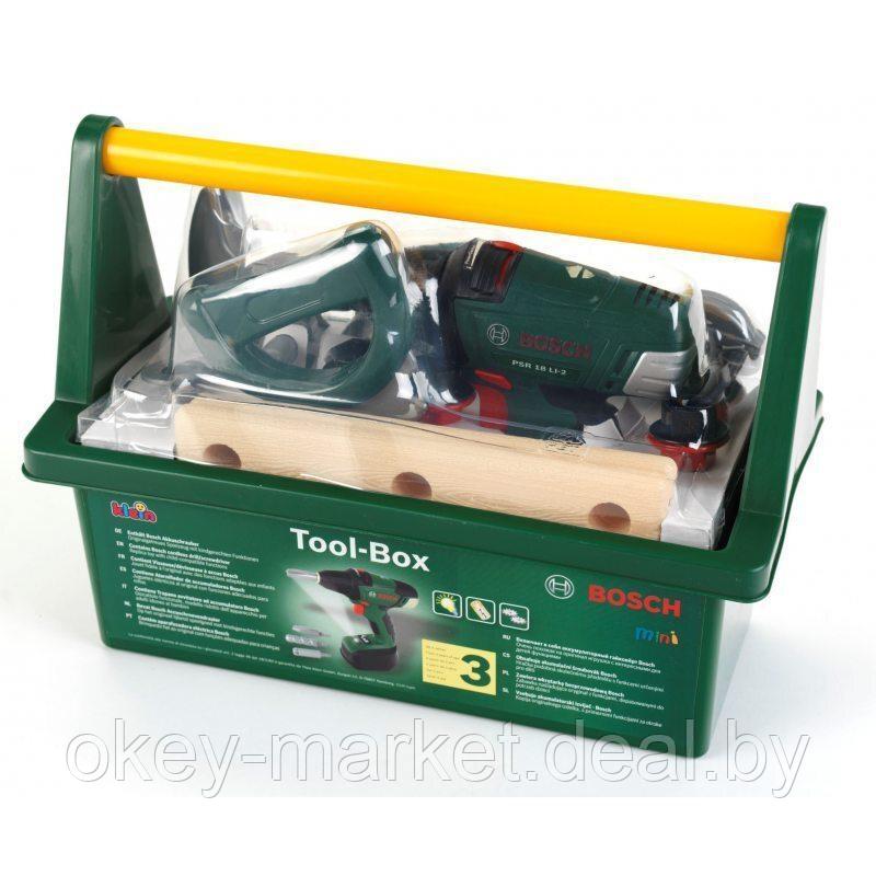 Игровой набор Klein Tool-Box Bosch - Чемодан инструментов + Электронная дрель-шуруповерт 8520 - фото 8 - id-p217775175