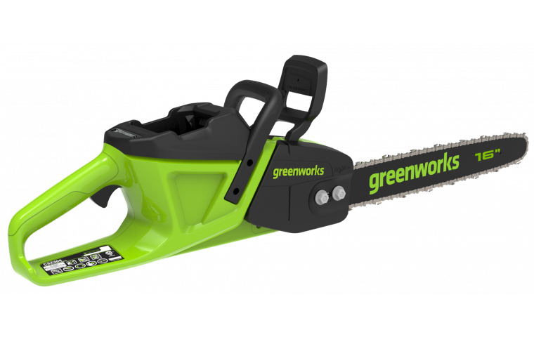 Пила аккумуляторная цепная Greenworks 40V GD40CS20X (40 см, 2 кВт, бесщёточная, без АКБ и ЗУ) - фото 2 - id-p207012541