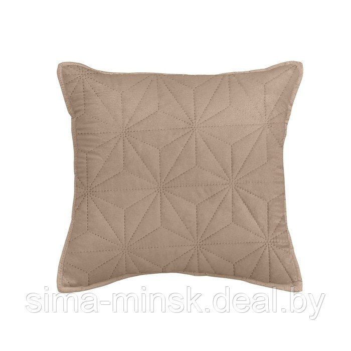 Чехол на подушку декоративный, размер 45х45 см, цвет капучино - фото 1 - id-p217772698