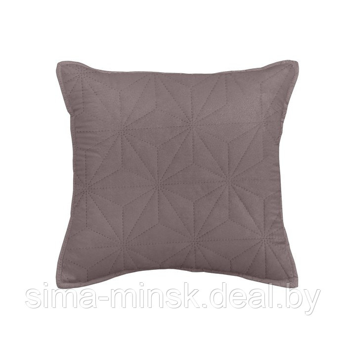 Чехол на подушку декоративный, размер 45х45 см, цвет тёмный тауп - фото 1 - id-p217772702