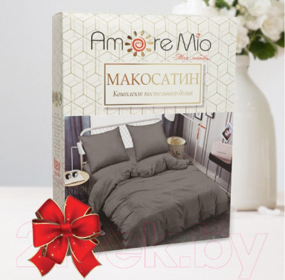 Комплект постельного белья Amore Mio Мако-сатин Cross Микрофибра Евро / 58260 - фото 5 - id-p217791338
