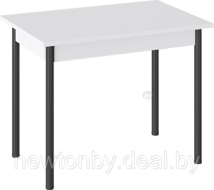Кухонный стол Трия Родос Тип 1 с опорой d40 (черный муар/белый) - фото 1 - id-p217771589