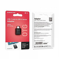 Адаптер BV18 OTG Type-C - USB 3.0 черный Borofone