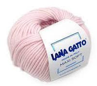 Пряжа Lana Gatto Maxi Soft цвет 5284 светло-розовый