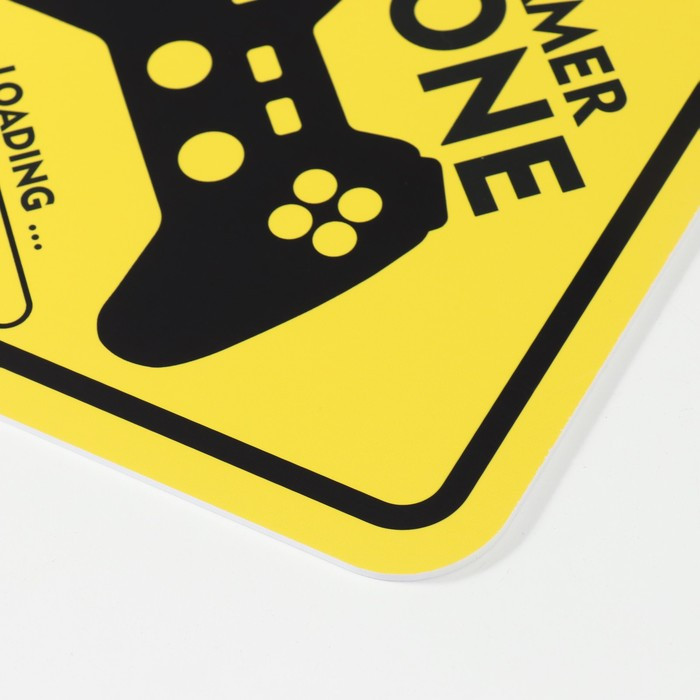 Знак декоративный (постер) "Gamer zone" 32х32 см, пластик - фото 5 - id-p217804305