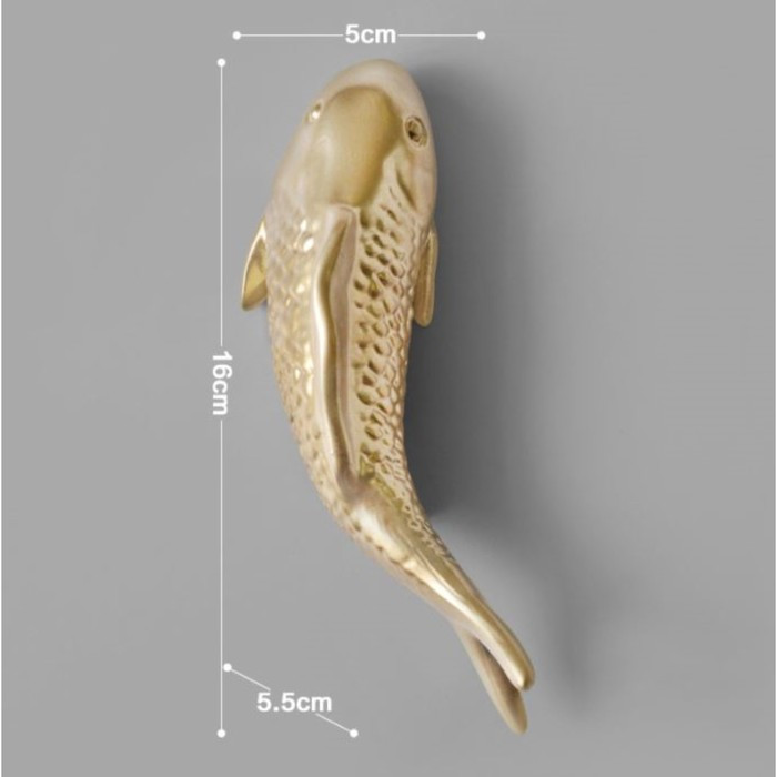 Декор настенный, "Рыбка" 16 x 5 см, золото, левый - фото 6 - id-p217804356