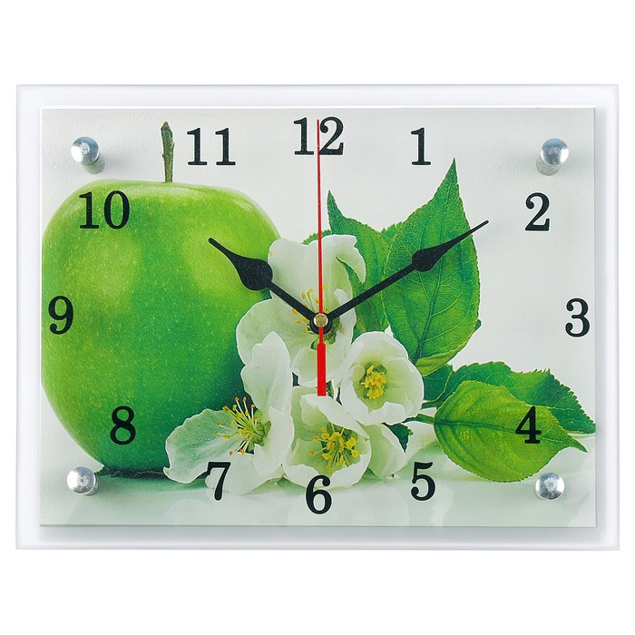 Часы-картина настенные, серия: Кухня, "Яблоко", 20х25 см - фото 5 - id-p217804398