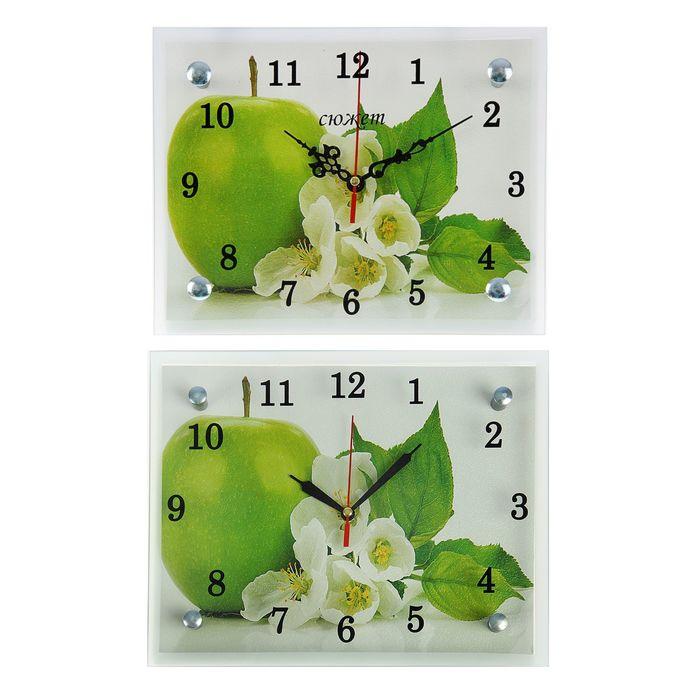 Часы-картина настенные, серия: Кухня, "Яблоко", 20х25 см - фото 6 - id-p217804398