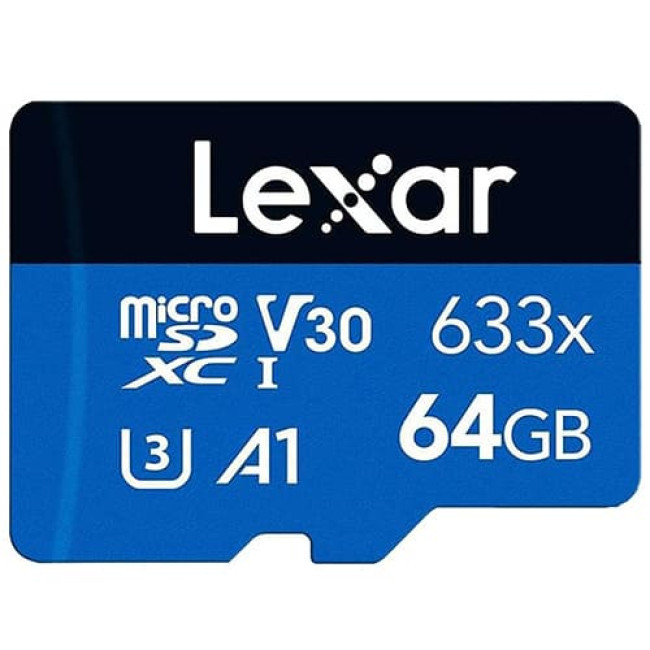 Карта памяти Lexar 633x microSDXC LSDMI64GBBCN633N 64GB - фото 1 - id-p217797239