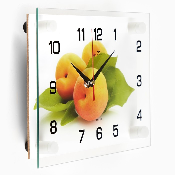 Часы-картина настенные, серия: Кухня, "Персики", плавный ход, 20 х 26 см - фото 2 - id-p217804410