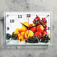 Часы-картина настенные, серия: Кухня, "Фрукты", 25х35 см