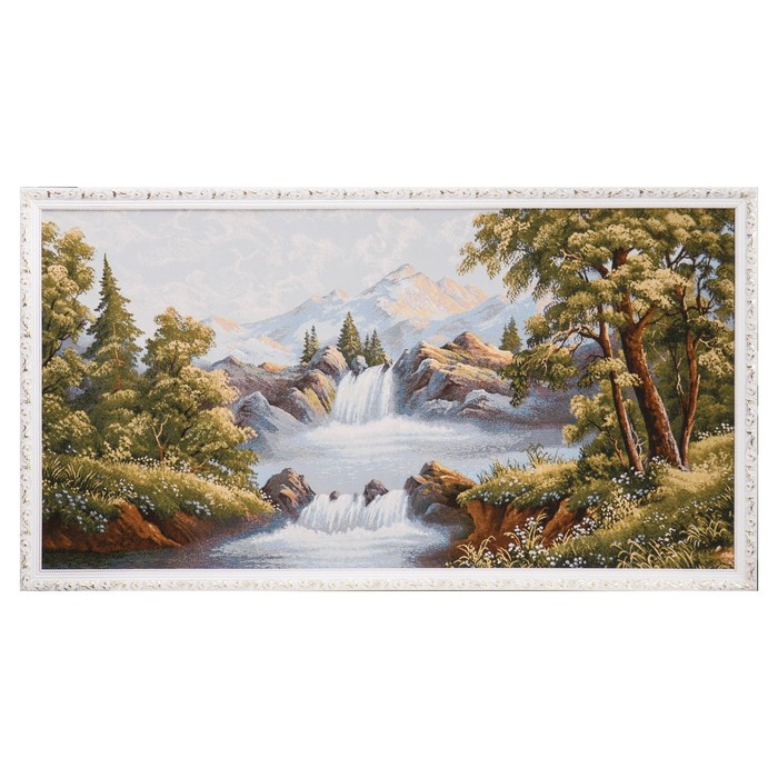 Гобеленовая картина "Водопад и горы" 70*135 см - фото 5 - id-p217805742