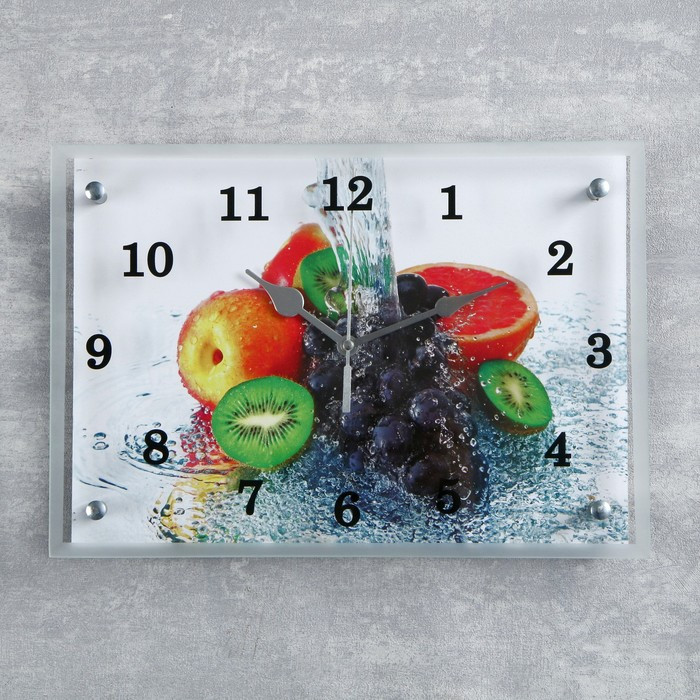 Часы-картина настенные, серия: Кухня, "Цитрус", 25 х 35 см - фото 1 - id-p217804564