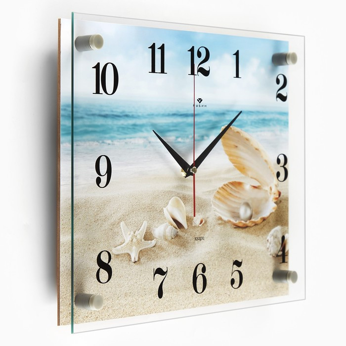 Часы-картина настенные, серия: Море, "Ракушки на песке", плавный ход, 30 х 40 см - фото 6 - id-p217804631