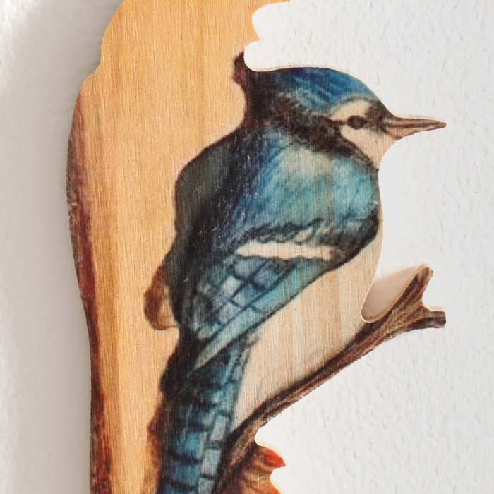 Панно интерьерное дерево "Синяя птица" 12х0,7х19 см - фото 3 - id-p217804651