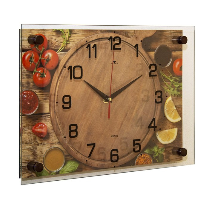 Часы-картина настенные, серия: Кухня, "Кухонный натюрморт", плавный ход, 25 х 35 см - фото 2 - id-p217804658