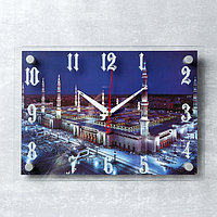 Часы-картина настенные, серия: Город, "Мекка", плавный ход, 25 х 35 см