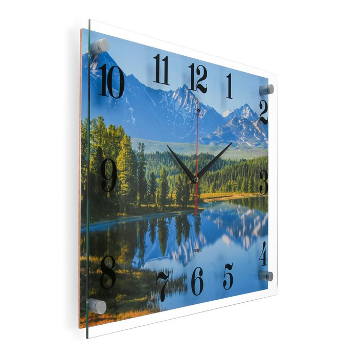 Часы настенные, серия: Интерьер, "Горный пейзаж", плавный ход, 35 х 45 см - фото 2 - id-p217804858