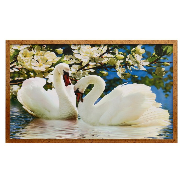 Картина "Два Лебедя" 66х106см рамка МИКС - фото 5 - id-p217804958
