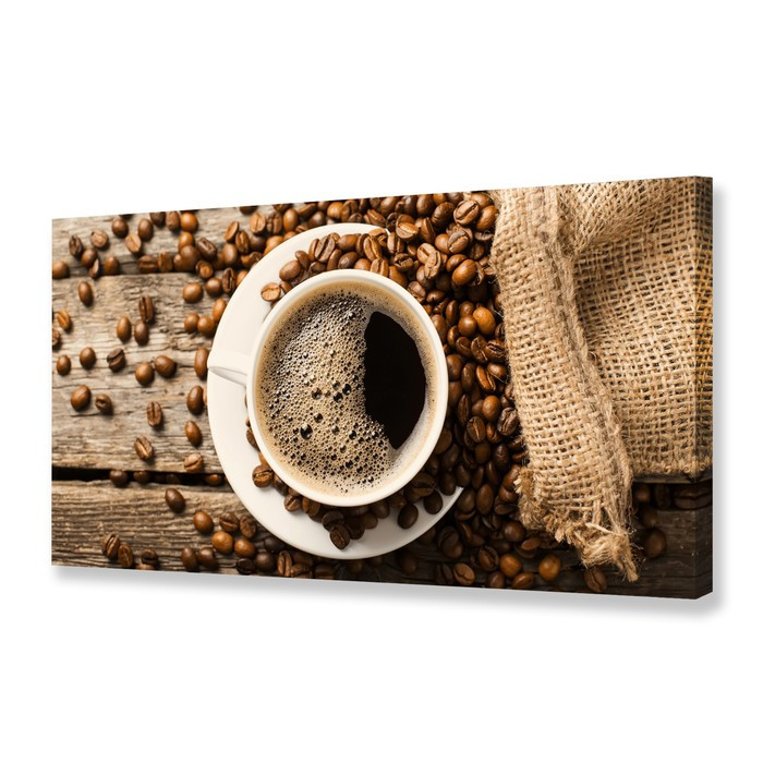 Картина на холсте "Утренний кофе" 50х100 см - фото 1 - id-p217804971