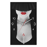 Часы-картина настенные, серия: Интерьер, "Девушка", плавный ход, 57 х 35 см, 1 АА