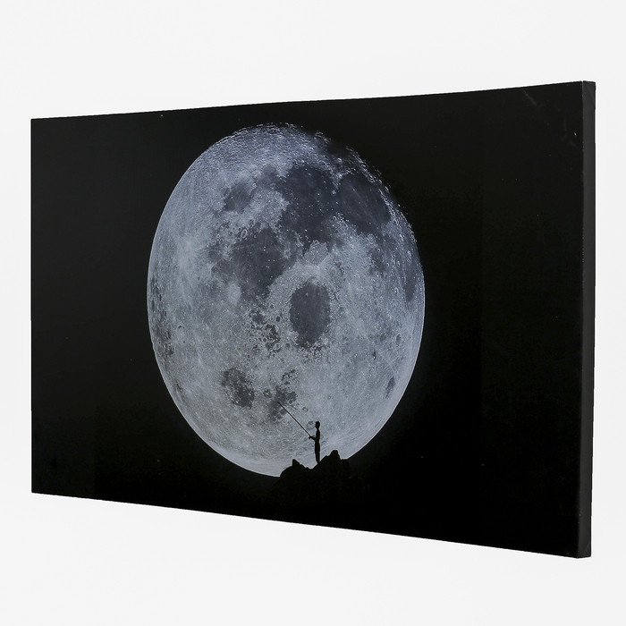 Картина на холсте "Луна" 60х100 см - фото 2 - id-p217805314