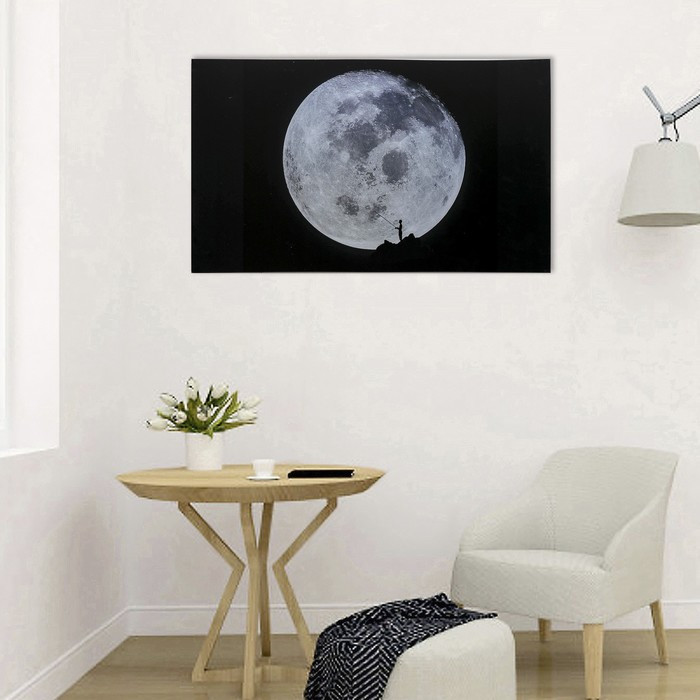 Картина на холсте "Луна" 60х100 см - фото 4 - id-p217805314