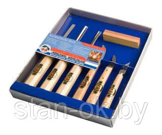 Набор инструментов для резьбы по дереву, в картонной коробке, 7 шт. KIRSCHEN KI3427 - фото 1 - id-p31214930