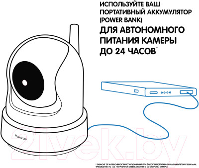 Видеоняня Ramicom С креплением / VRC250TR - фото 8 - id-p217813513