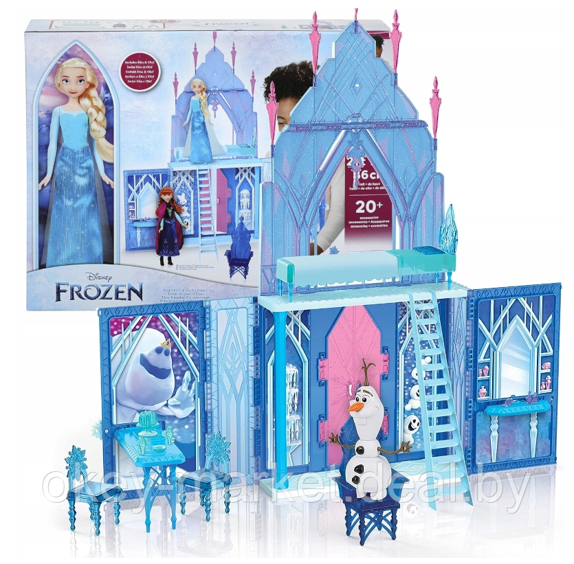 Игровой набор Disney Frozen Холодное сердце Замок с Эльзой F2828 - фото 4 - id-p168110008