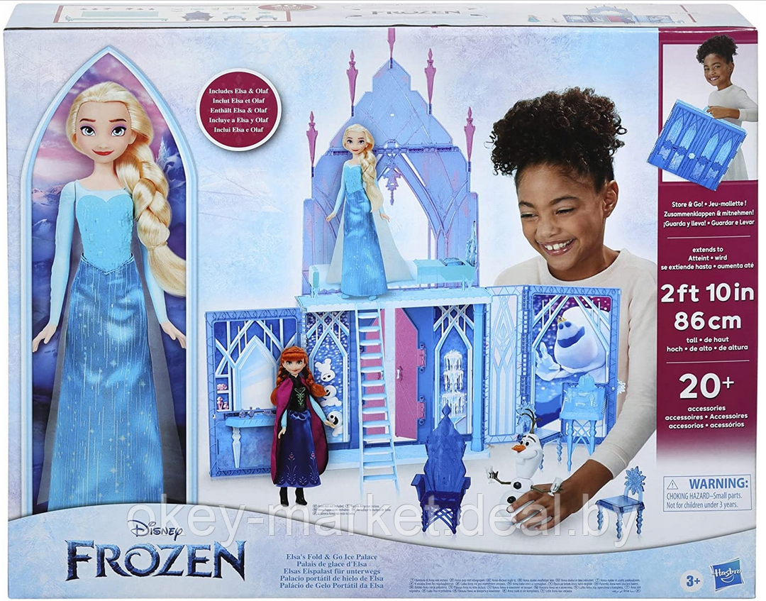 Игровой набор Disney Frozen Холодное сердце Замок с Эльзой F2828 - фото 10 - id-p168110008