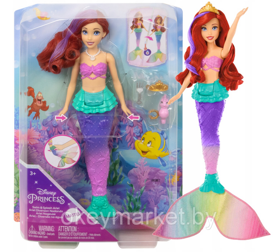 Кукла Mattel Ариэль меняющая цвет HPD43, фото 2
