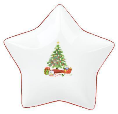 NOUVELLE HOME Тарелка фигурная "Magic of christmas" 19,5х19х3.5см 1620120