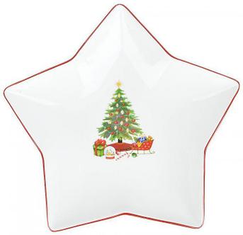 NOUVELLE HOME Тарелка фигурная "Magic of christmas" 25х24х4см 1620121