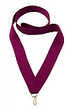 Лента для медали с карабином  ширина 22 мм , окружность 80 см  ,  Ярко-розовая, фото 7