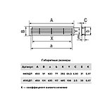 Решетка вентиляционная дверная ERA 4409 ДП, 450 х 90 мм, фото 4